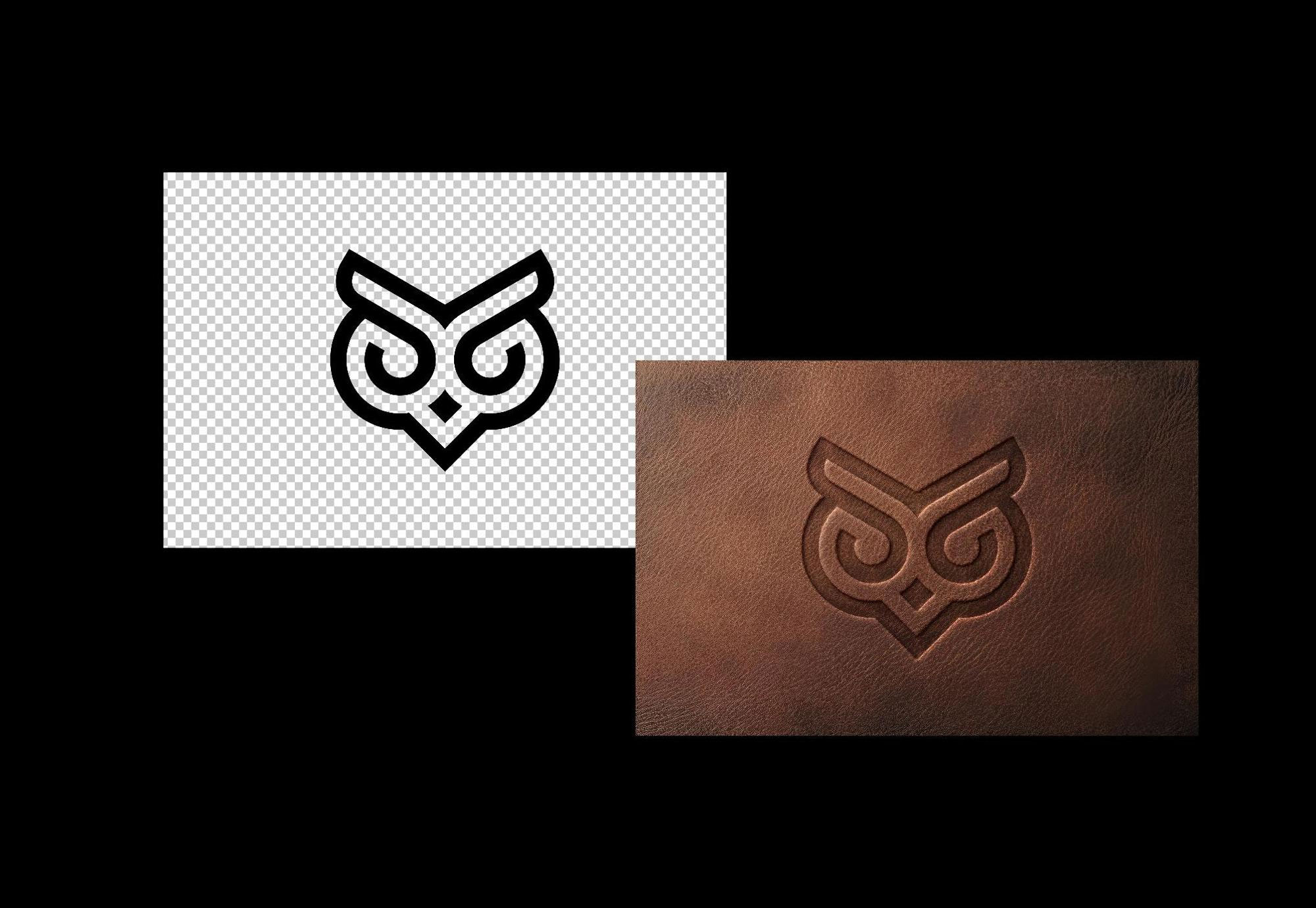 Leather Pressed Logo Mockup preview