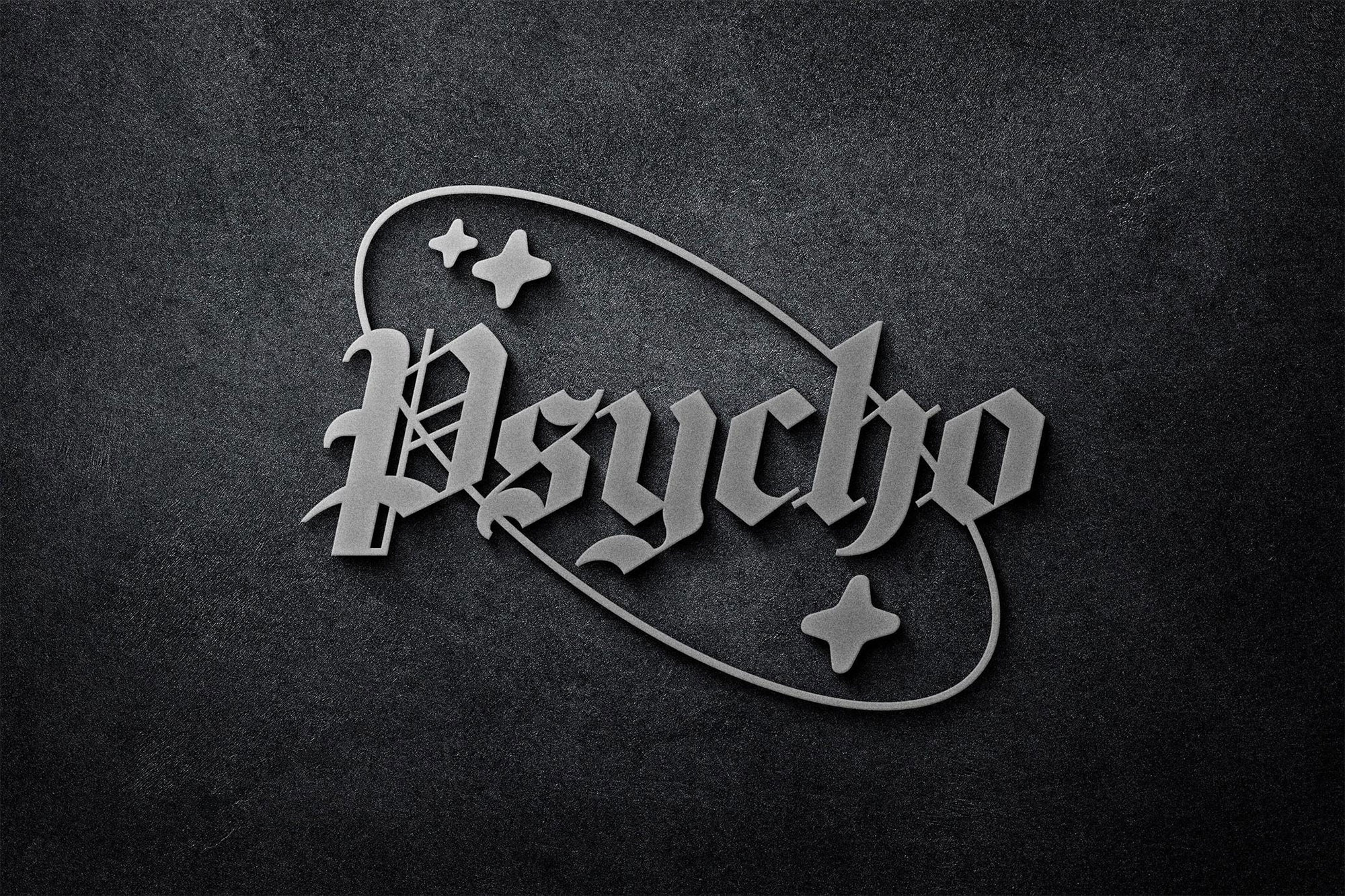 Luxury Silver Signboard Logo Mockup preview