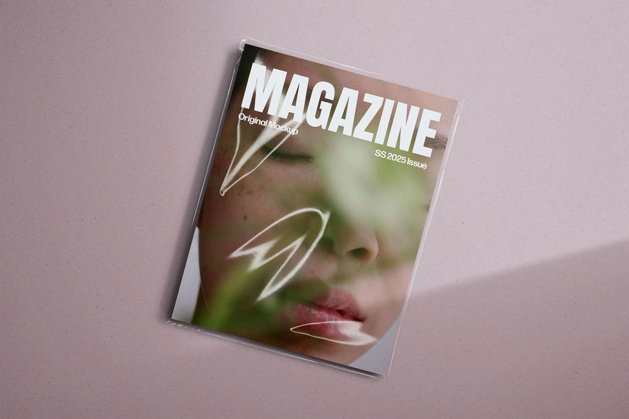 Free Sleeve Covered Magazine Mockup PSD Template
