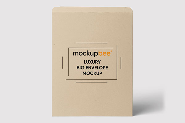 Free Standing Corporate Envelope Mockup PSD Template