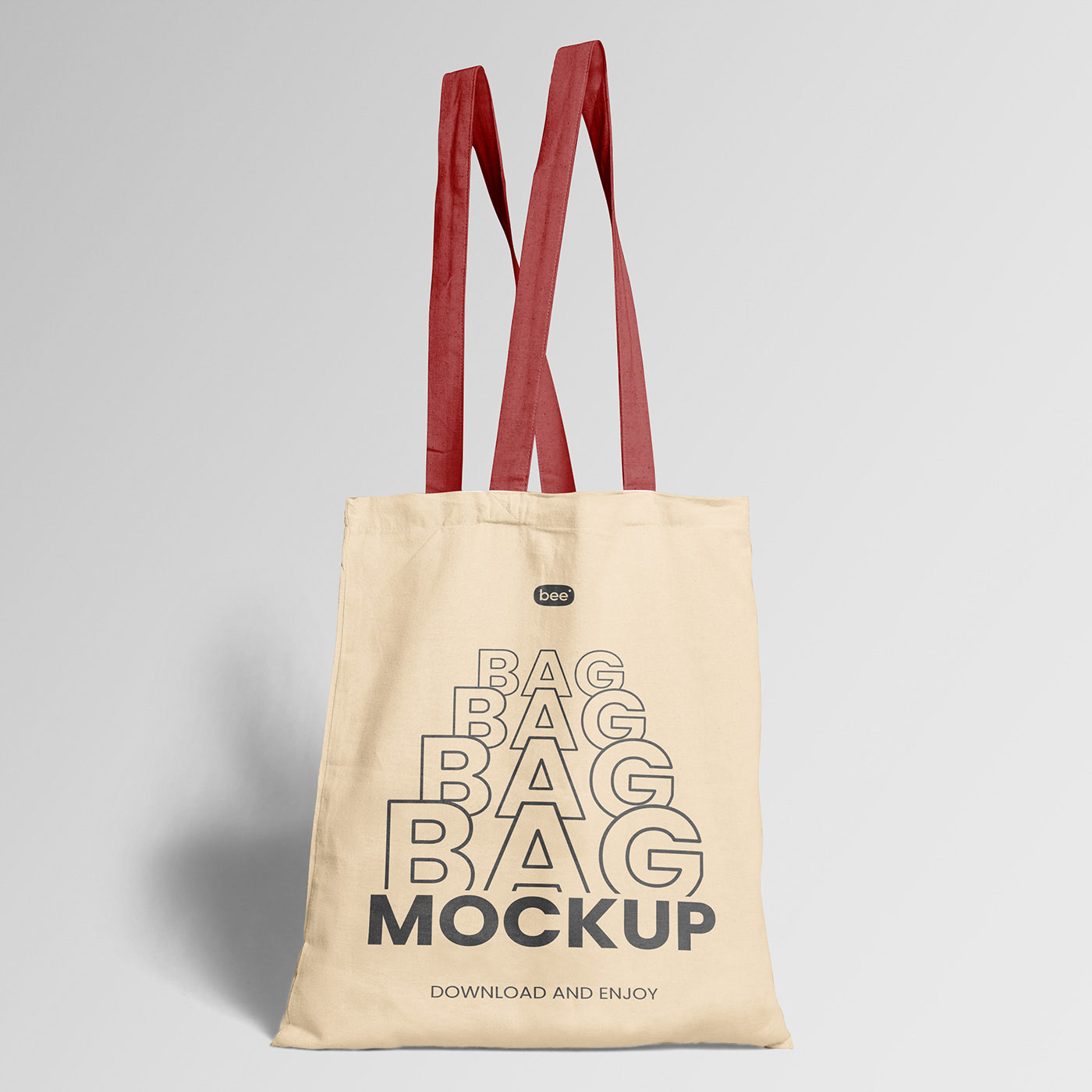 Free Standing Tote Bag Mockup PSD Template