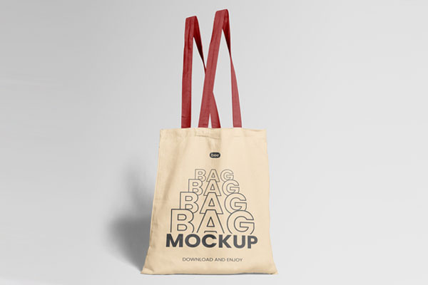 Free Standing Tote Bag Mockup PSD Template