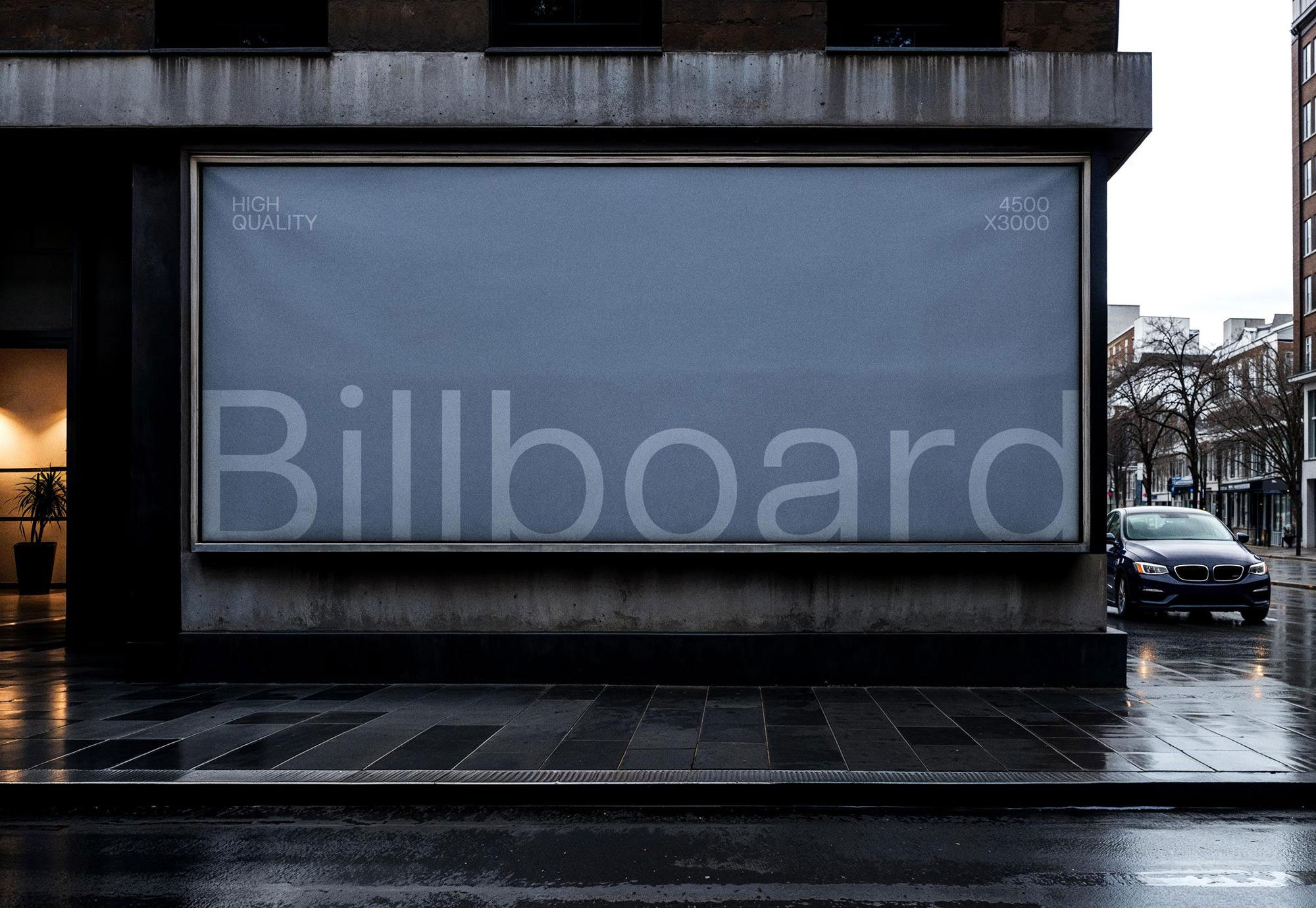 Free Urban Billboard Mockup PSD Template