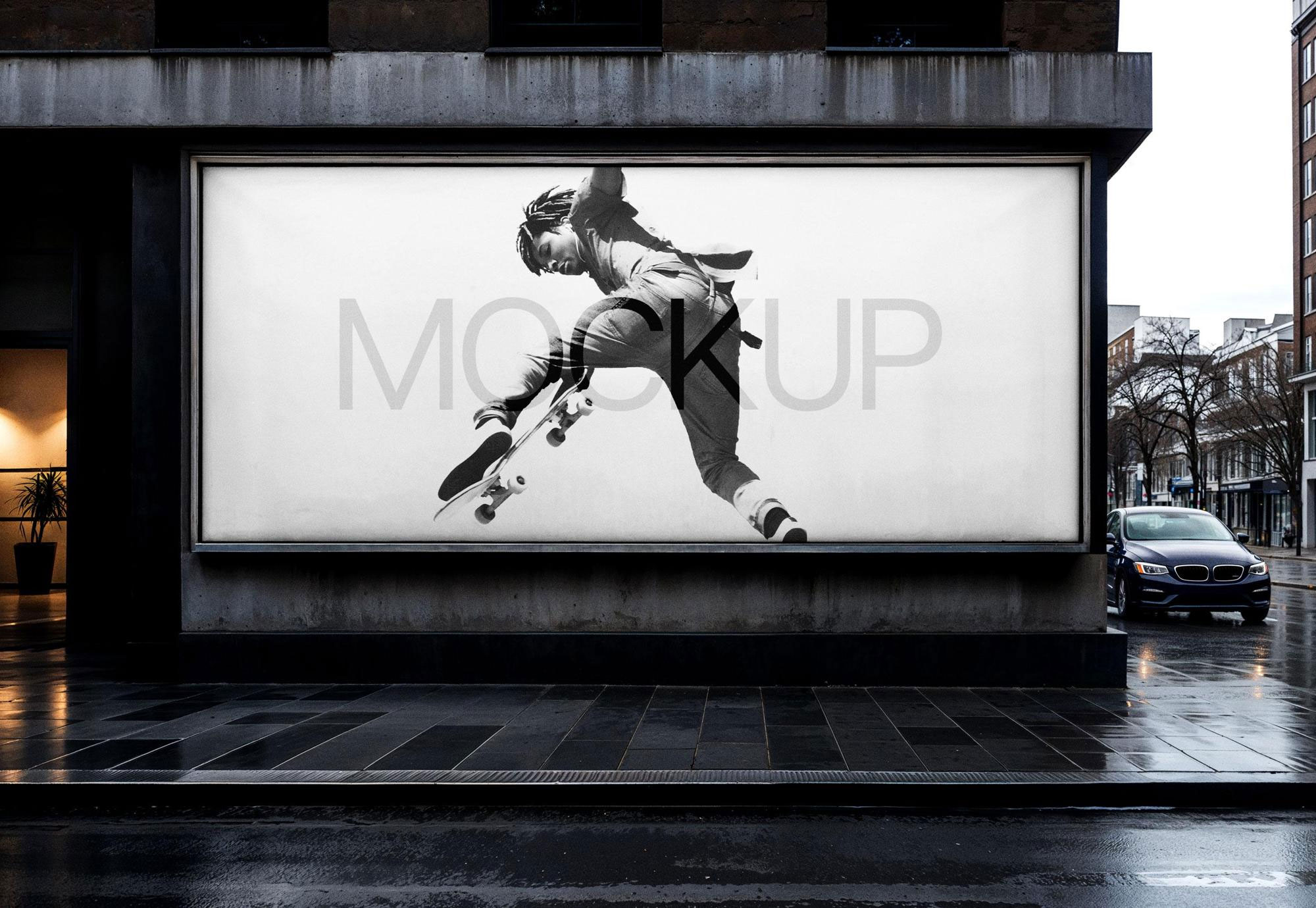 Free Urban Billboard Mockup PSD Template