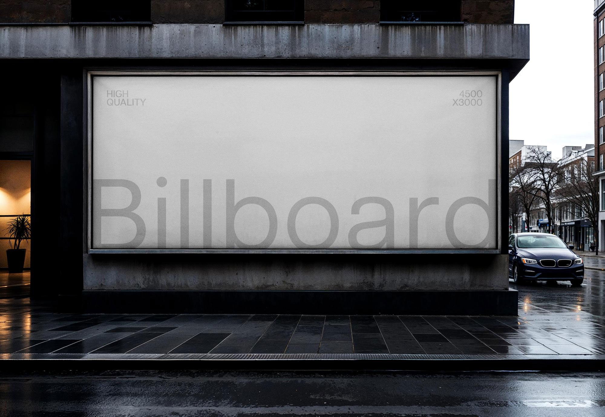 Free Urban Billboard Mockup PSD Template