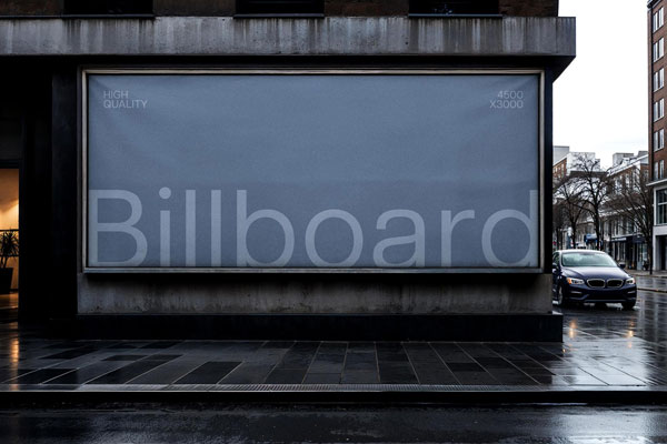 Free Urban Billboard Mockup PSD Template