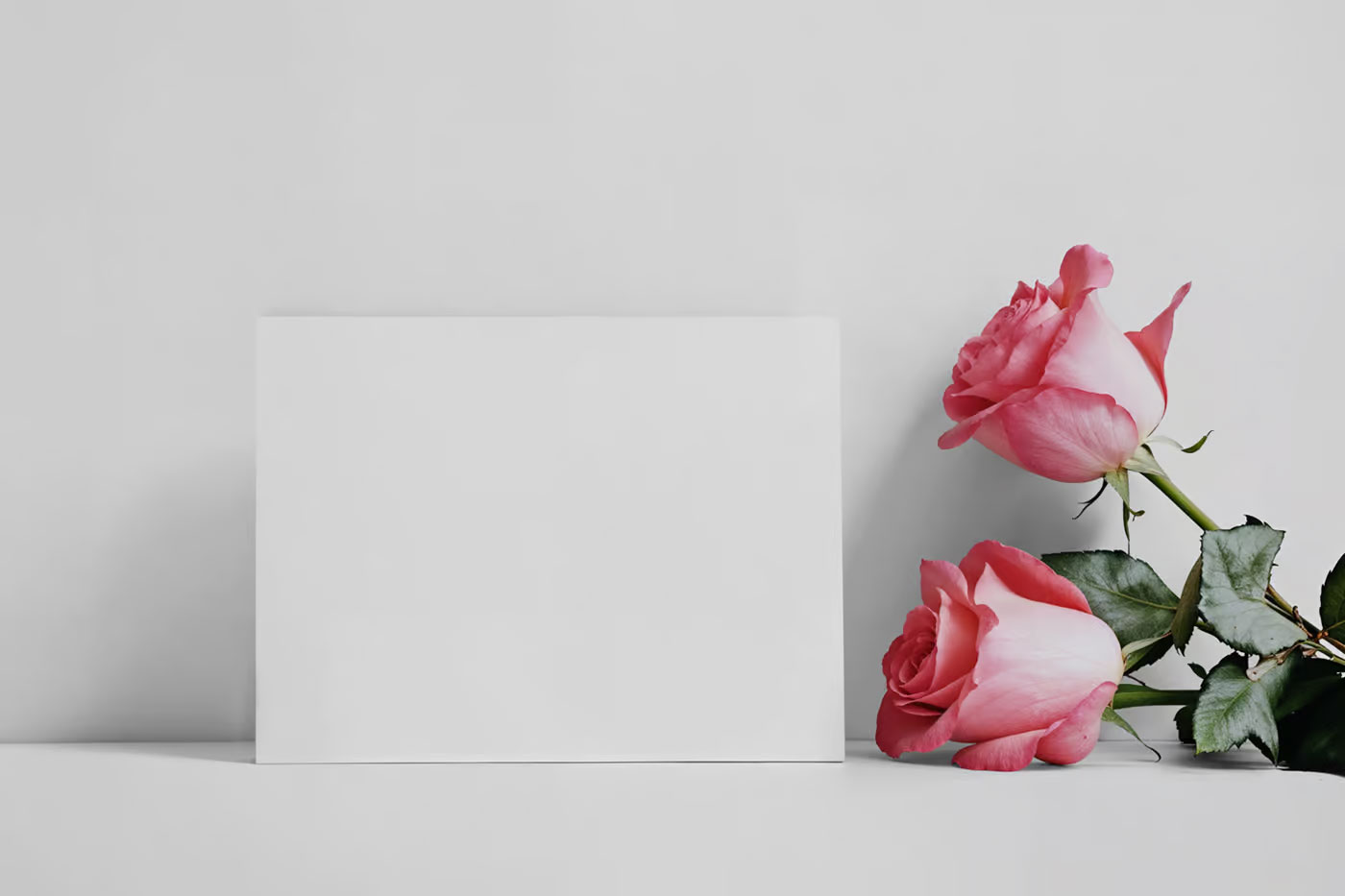 Free Valentines Card Set Mockups PSD Template
