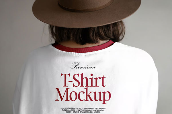 Free White Longsleeve Mockup PSD Template