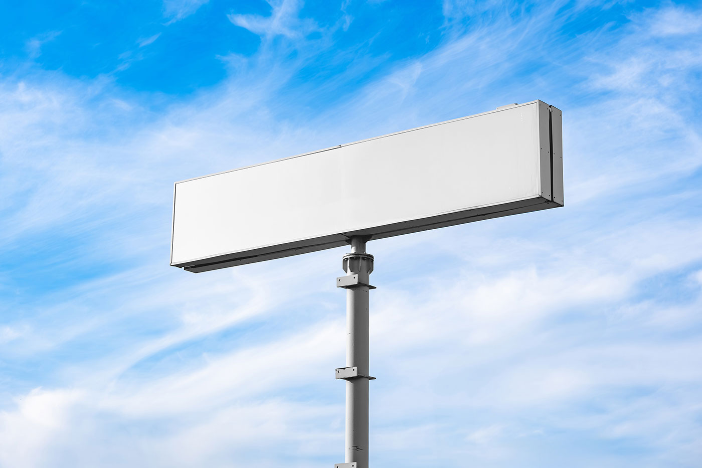 Free Wide Signage Mockup PSD Template