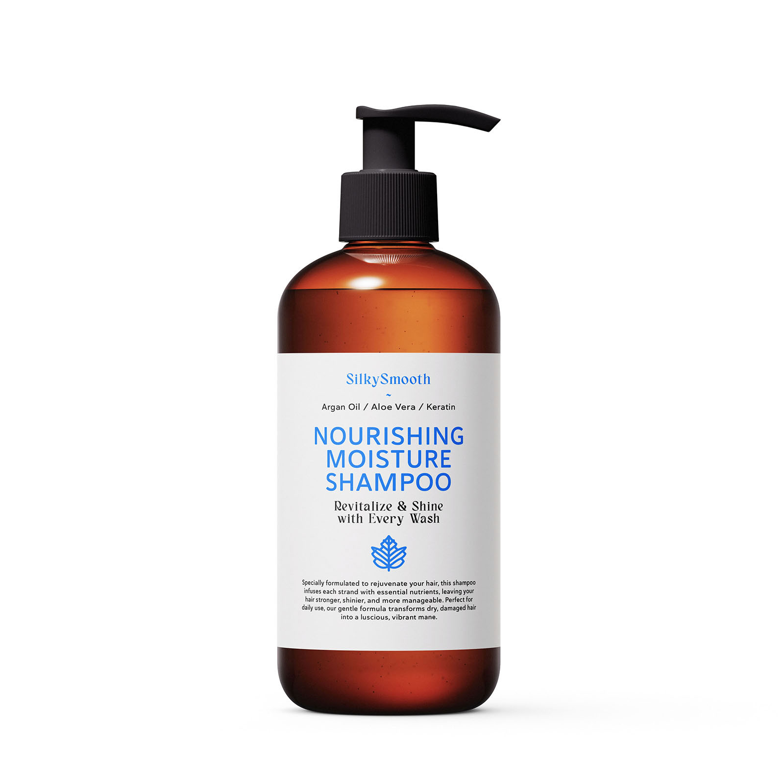Free Cosmetic Bottle with a Pump Mockup PSD Template