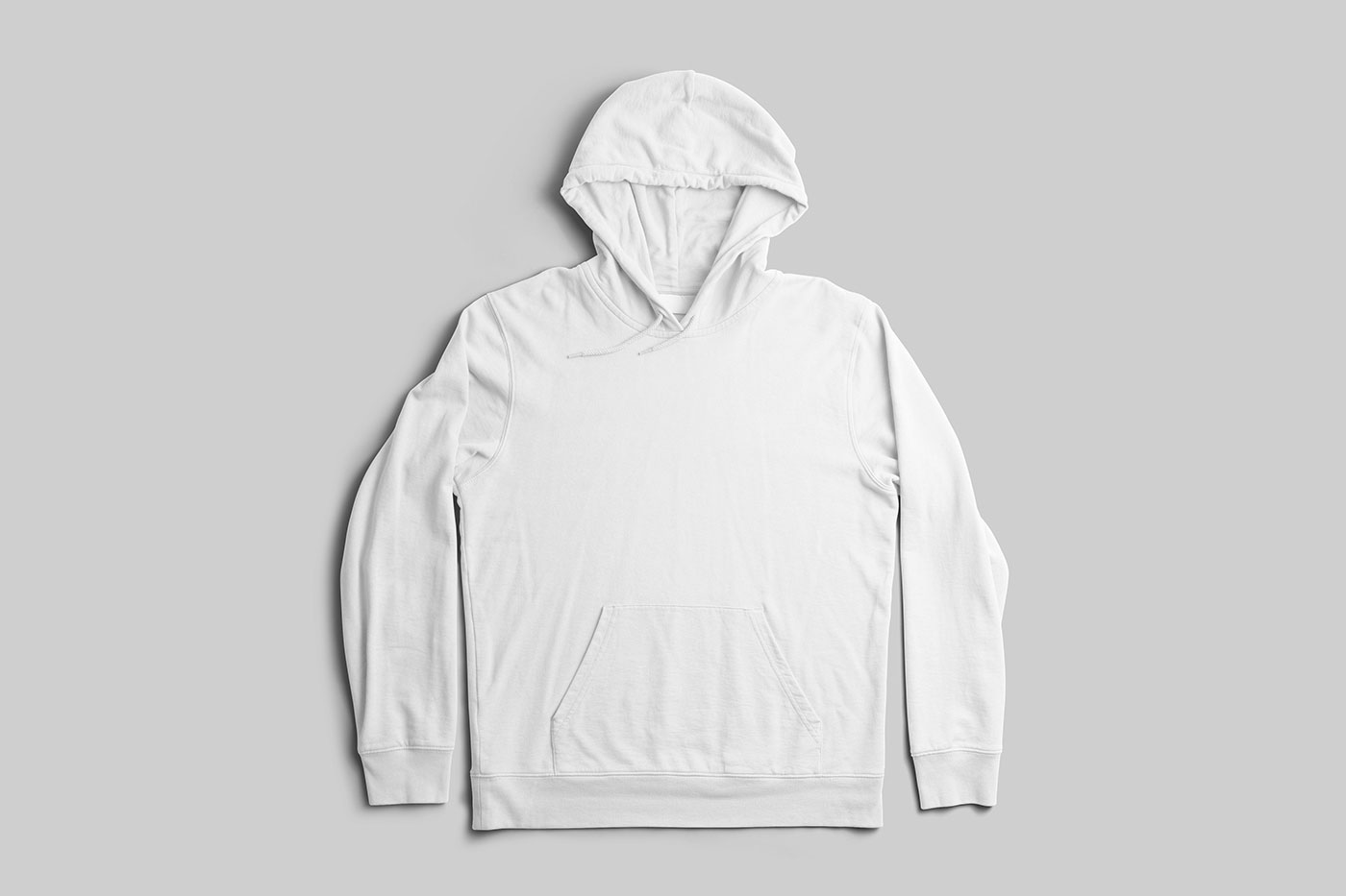 Free Crumpled Hoodie Mockup PSD Template