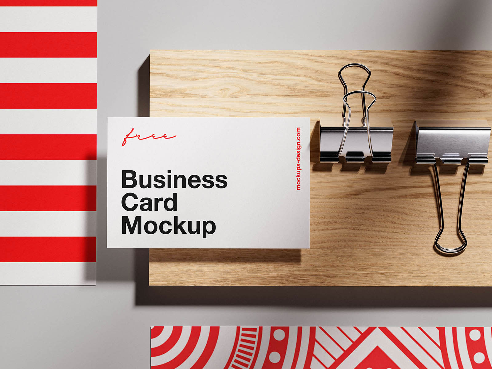 Free Elegant Branding Card Mockup PSD Template