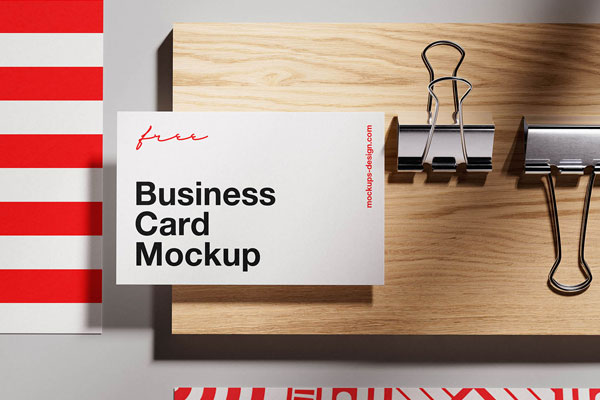 Free Elegant Branding Card Mockup PSD Template