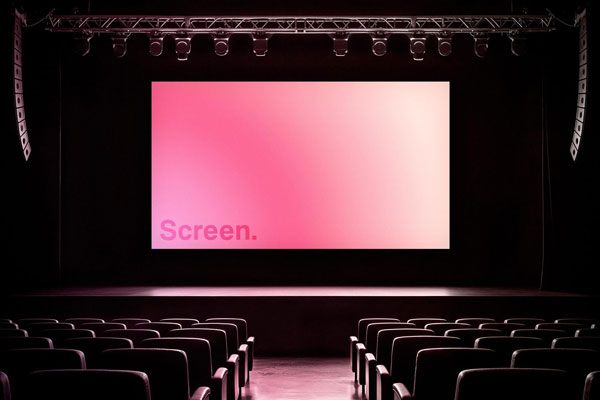 Free Huge Stage Screen Mockup PSD Template