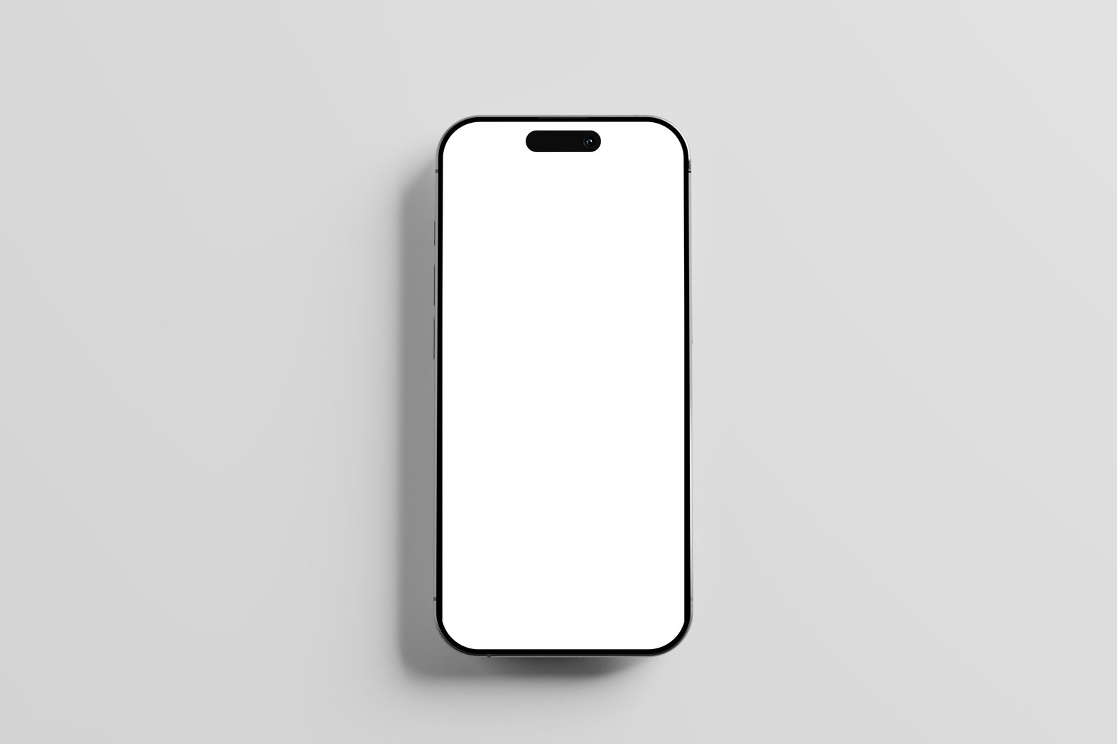 Free iPhone 16 Pro Mockup From Top View PSD Template