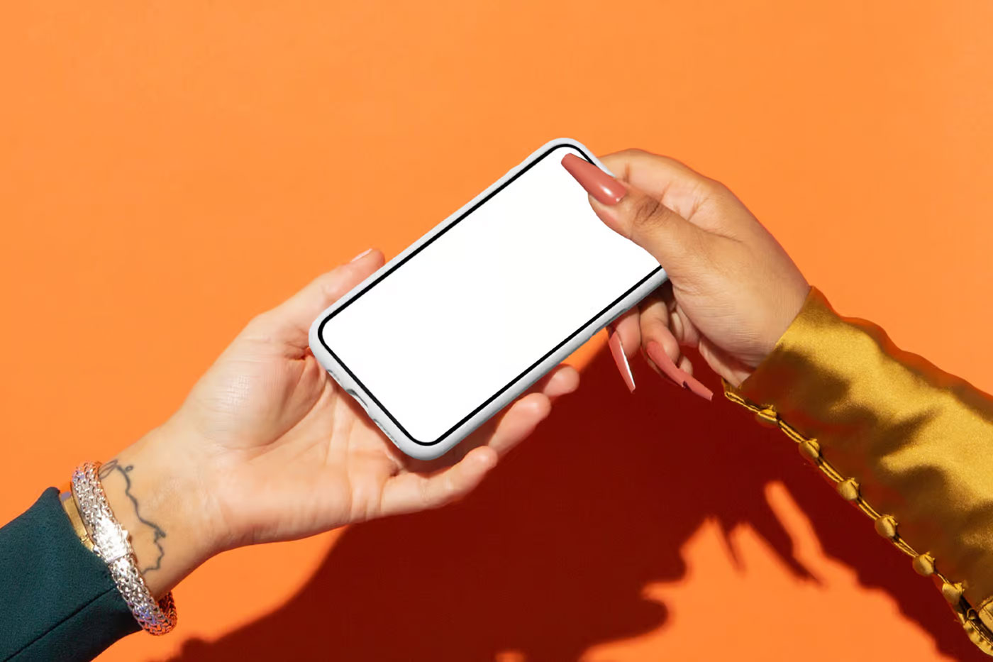 Free iPhone Pro in Case Mockup PSD Template