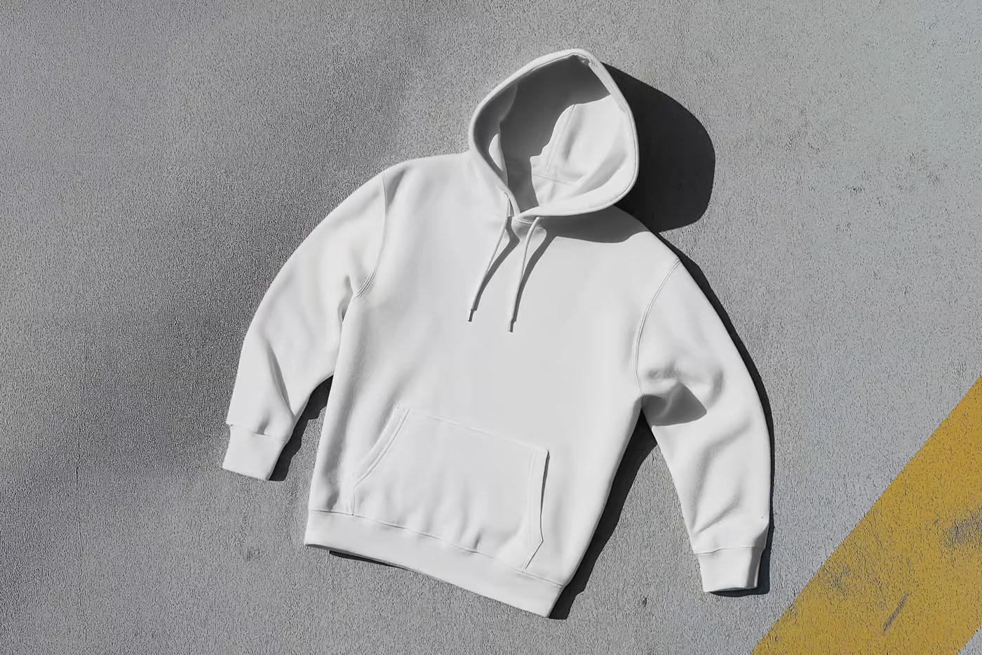 Free Laying Hoodie Mockup PSD Template