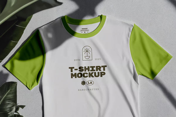 Free Laying T-Shirt Mockup PSD Template