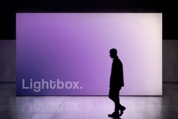 Free Lightbox Expo Mockup PSD Template