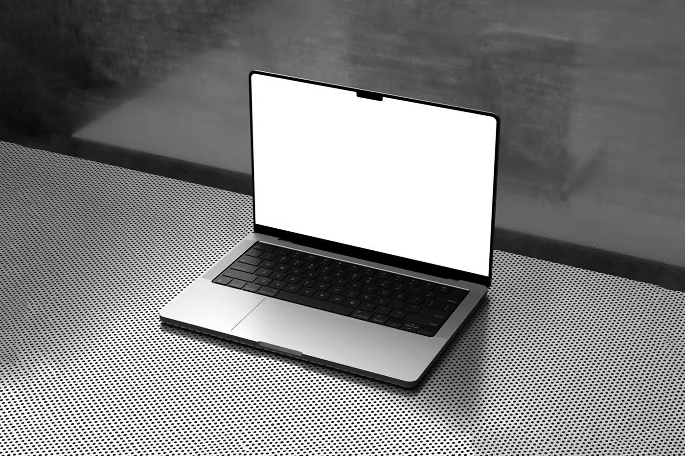 Free Lying MacBook Pro Mockup PSD Template