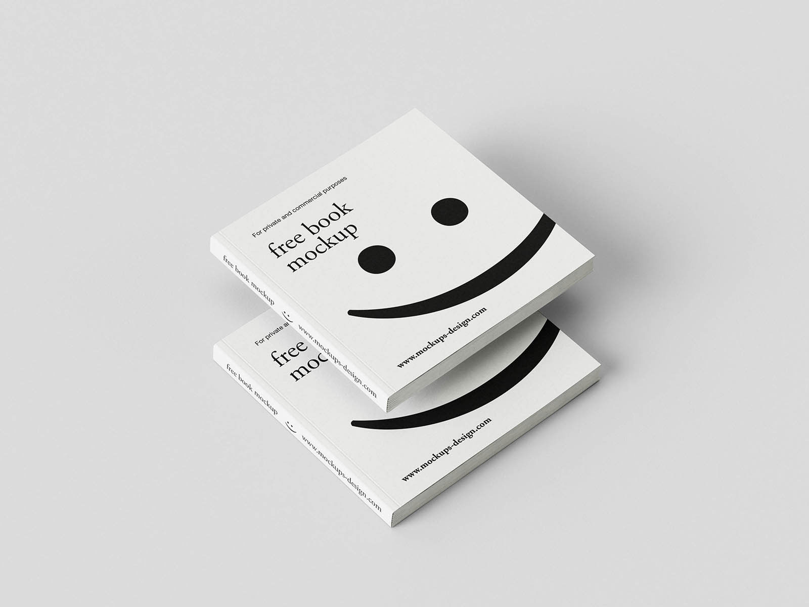 Free Minimal Square Book Mockup PSD Template