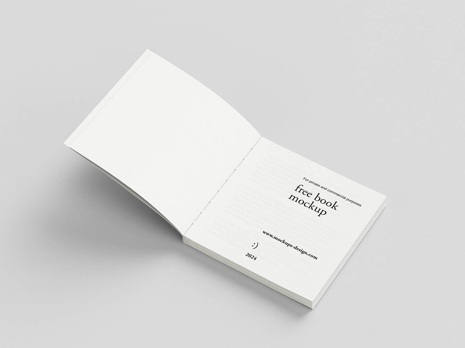 Free Minimal Square Book Mockup PSD Template