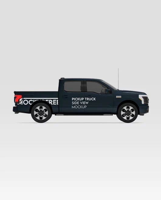 Free Pickup Truck Mockup PSD Template