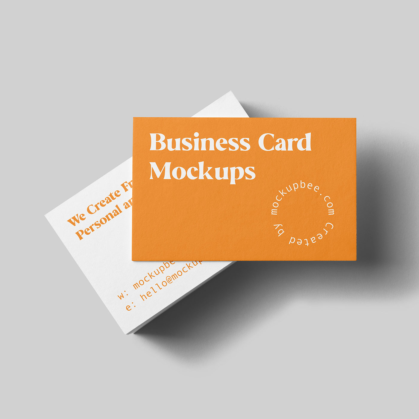 Free Stationery Business Cards Mockup PSD Template