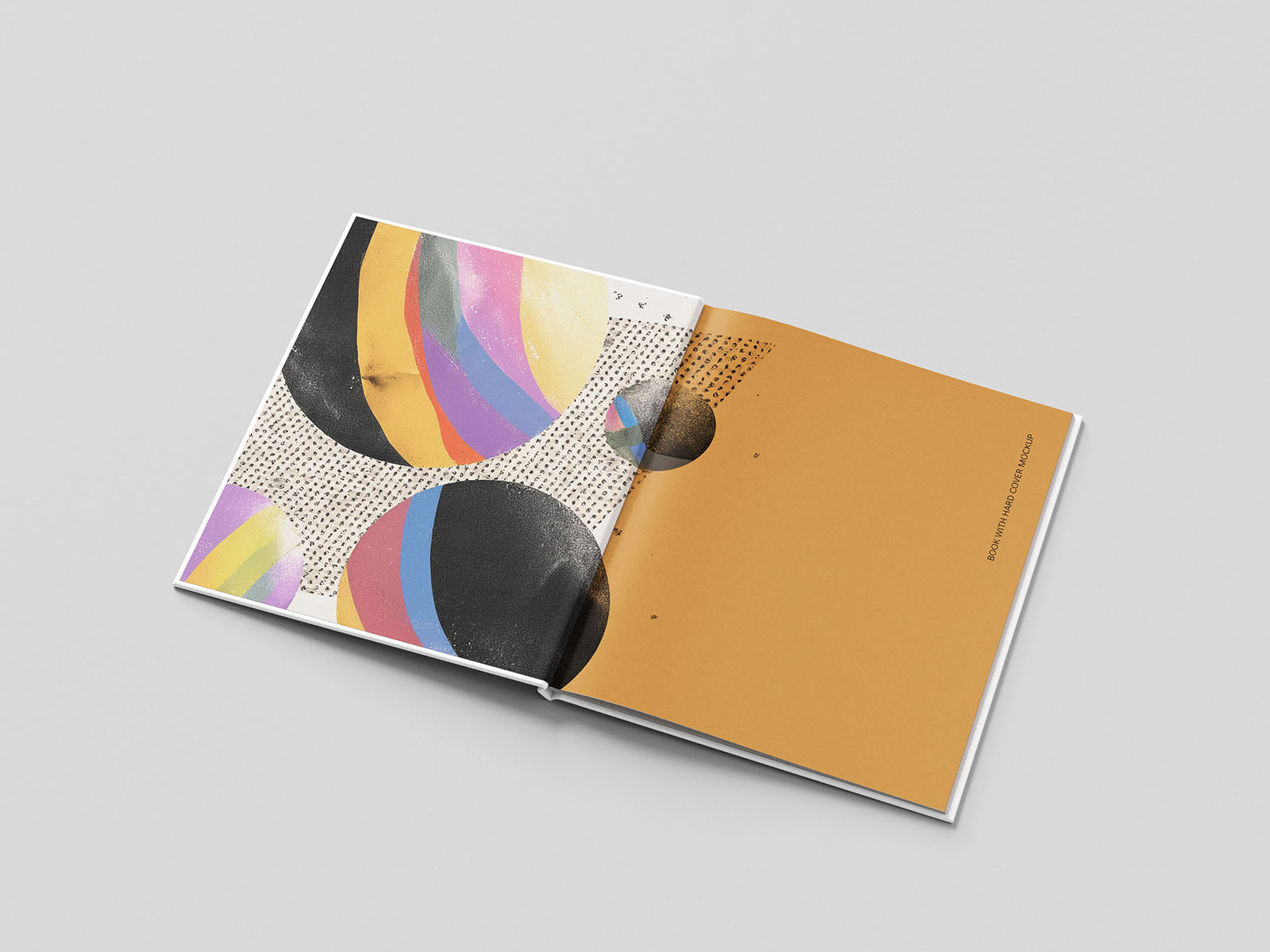 Free Thin Book with Hard Cover Mockup PSD Template