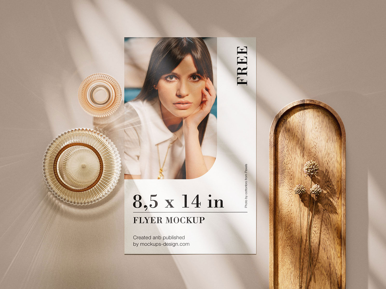 Free US Format Flyer Mockup PSD Template