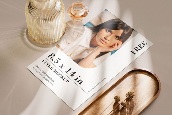 Free US Format Flyer Mockup PSD Template