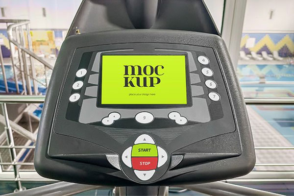 Free Walking Treadmill Mockup PSD Template