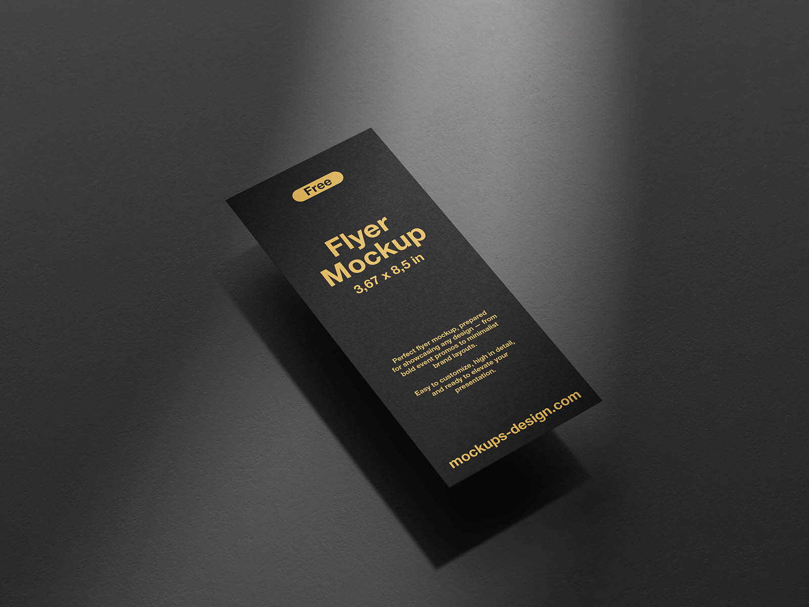 Free 367x86 Inches Flyer Mockup PSD Template