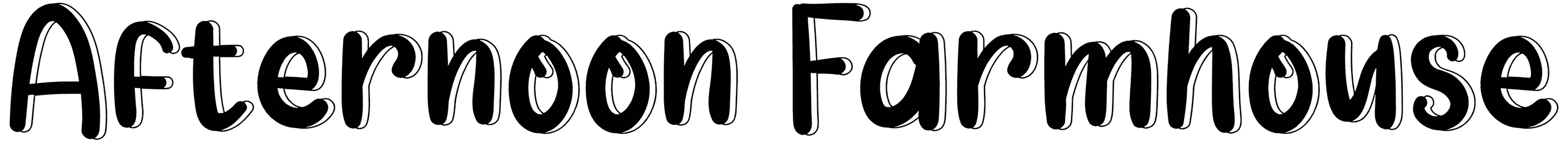 Afternoon Farmhouse Font