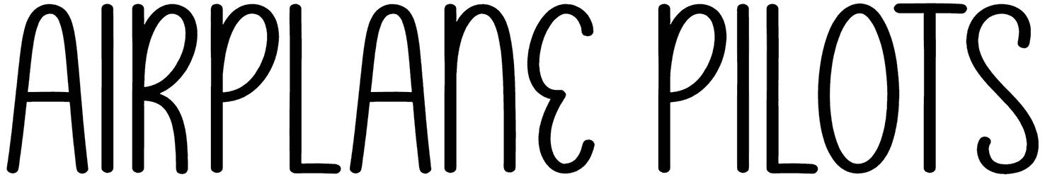 Airplane Pilots Font