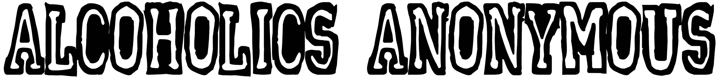 Alcoholics Anonymous Font