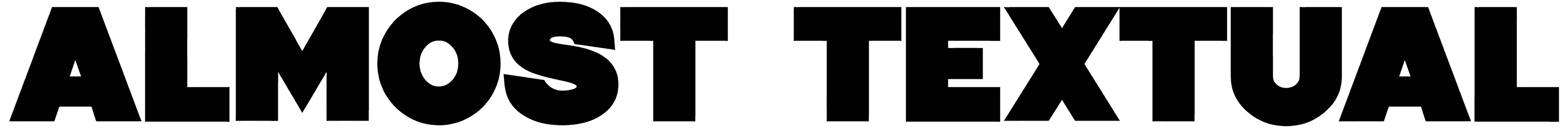 Almost Textual Font