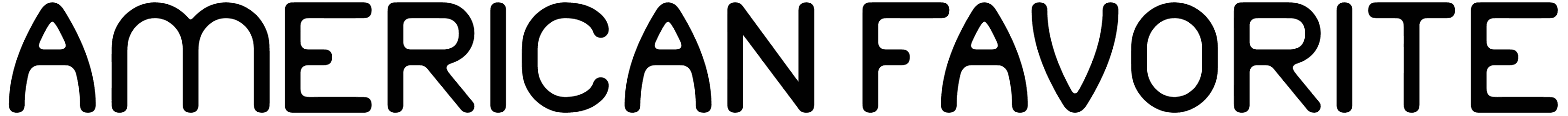 American Favorite Font