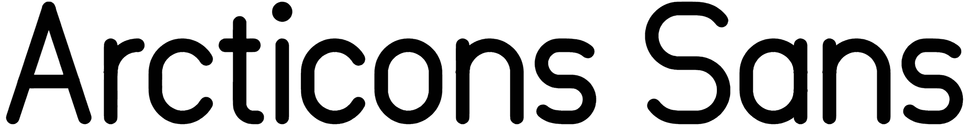 Arcticons Sans Font