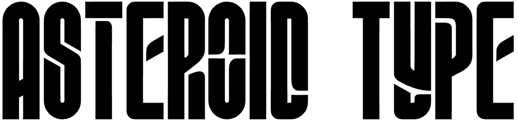 Asteroid Type Font