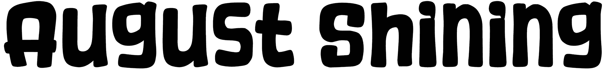 August Shining Font