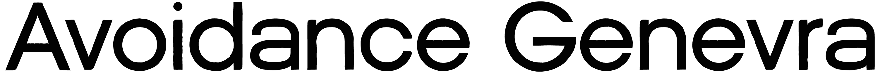 Avoidance Genevra Font