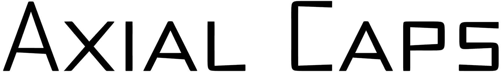 Axial Caps Font