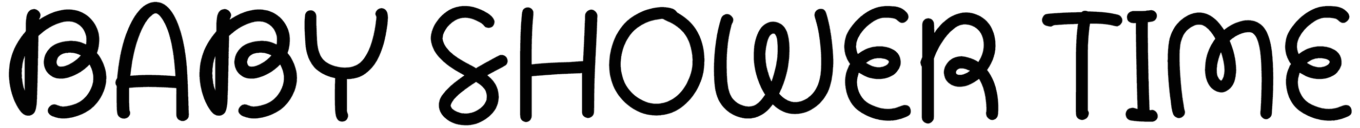 Baby Shower Time Font