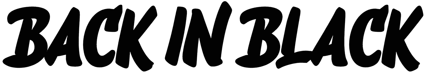 Back In Black Font