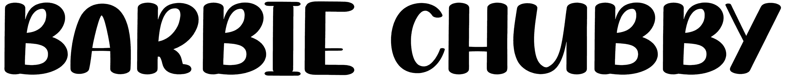 Barbie Chubby Font