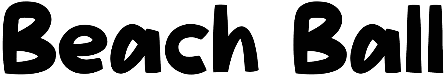 Beach Ball Font