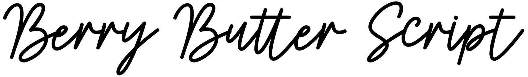 Berry Butter Script Font