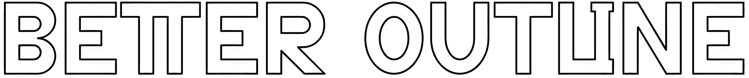 Better Outline Font