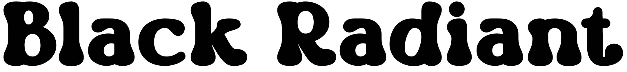 Black Radiant Font